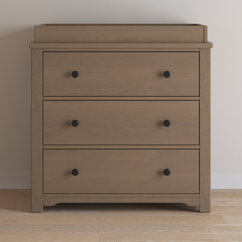 Harmony 3-Drawer Changing Table Dresser, Dusty Heather