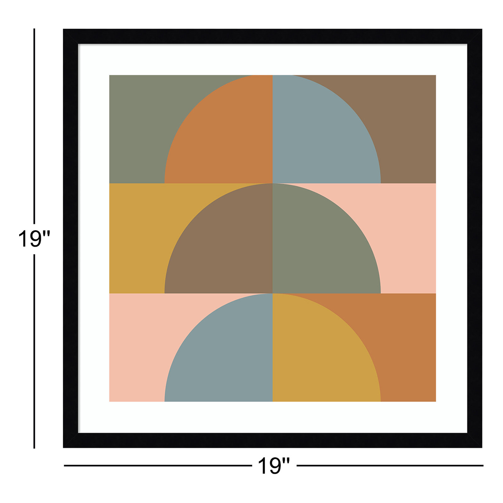 Autumn Vibes Print by Beth Vassalo, 19.38" H x 19.38" W x 0.875" D, Noir Black Framed