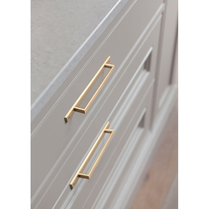 Poignée d'armoire classique avec contre-plaque (G026), 7.6", Bronze champagne