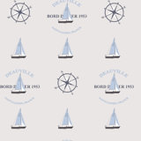 Deauville 2 Nautical Boat Motif Wallpaper Roll