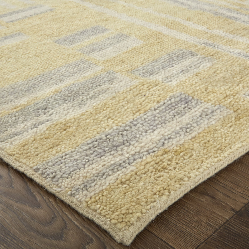 Thom Filicia Hand Knotted Wool Abstract Area Rug, Rectangle 5'6" x 8'6"