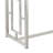 Rectangle Glass Top Sofa Table Nickel
