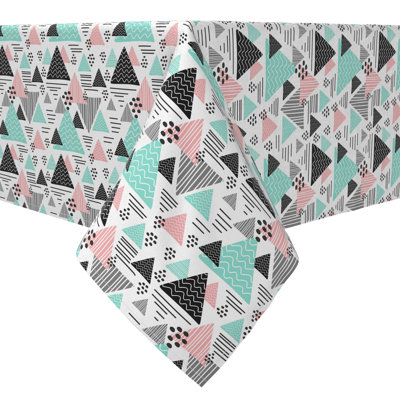 Fabric Textile Products, Inc. Rectangular Tablecloth, 100% Cotton, 60X84", Retro Trends Pattern