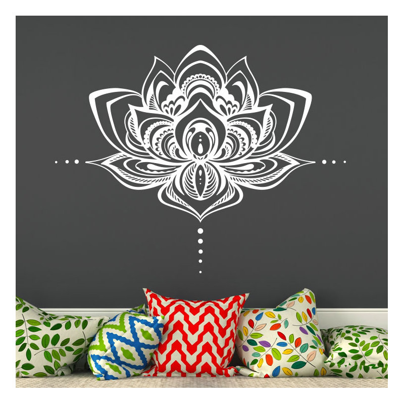 Plants & Flowers Non-Wall Damaging Wall Decal, White