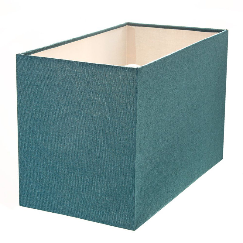 Contemporary and Stylish Linen Fabric Lamp Shade, Teal