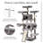 Lima Pet Heavy Duty Carpet 68 Inch Multi-Level Cat Tree Condos and Scratching Posts Included-331331325