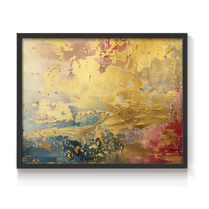 Série abstraite CLCLIX, reproduction encadrée, H 22 po x l 28 po, Noir