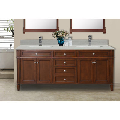 Ensemble de meuble-lavabo double 73 po Freeland