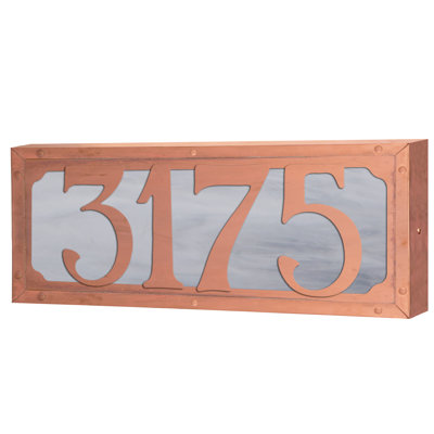 Plaque d'adresse murale personnalisable 120 V pour 4 numéros