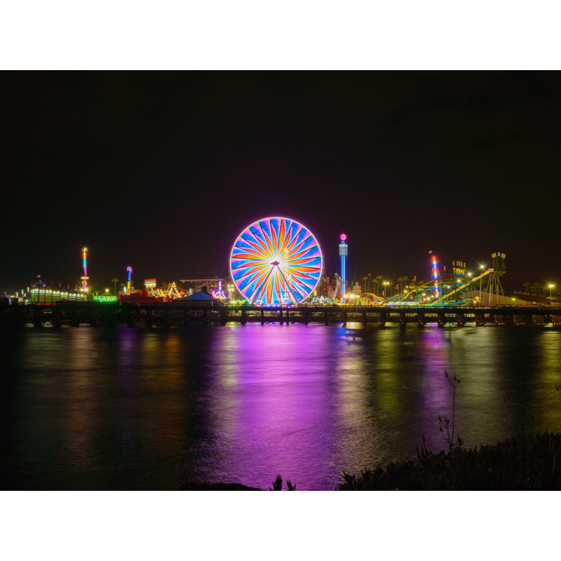 Del Mar Fairgrounds With Ferris Wheel | Del Mar, San Diego Print by Brian Mc Clean, 24" H x 32" W, Wrapped Canvas