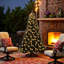 Arbre de Noël artificiel articulé 6 pi avec 920 branches et 280 lumières DEL changeantes-2068778024-2068778026