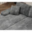 Option gris foncé moelleux : Canapé-lit convertible avec rangement, 2 sections pour salon, structure en bois, rangement : Canapé-lit en velours côtelé, solide