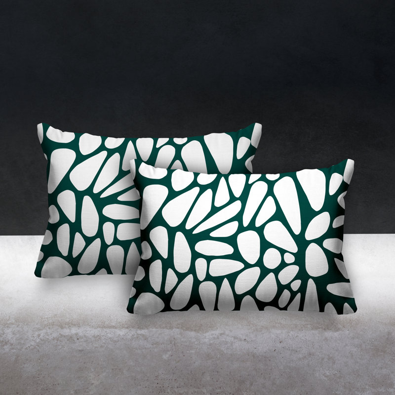 Coussin lombaire intérieur / extérieur Stone, Vert