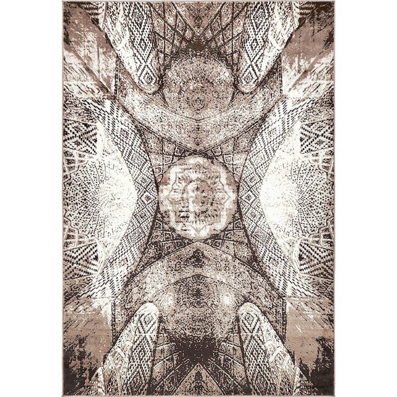 Ahron Ikat Indoor Rug, Rectangle 6' x 9'