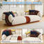 Canapé incurvé moderne Boneless de 104 po, canapé en chenille surdimensionné pour le salon, canapé Cloud avec canapé sans os, canapé modulaire modulaire avec siège profond, deux coussins de style bohémien, aucun assemblage requis