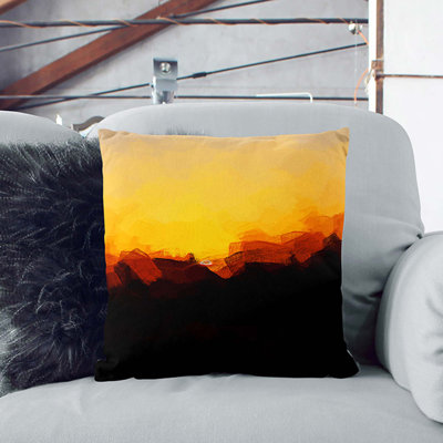 Indian Sunrise Cushion with Filling