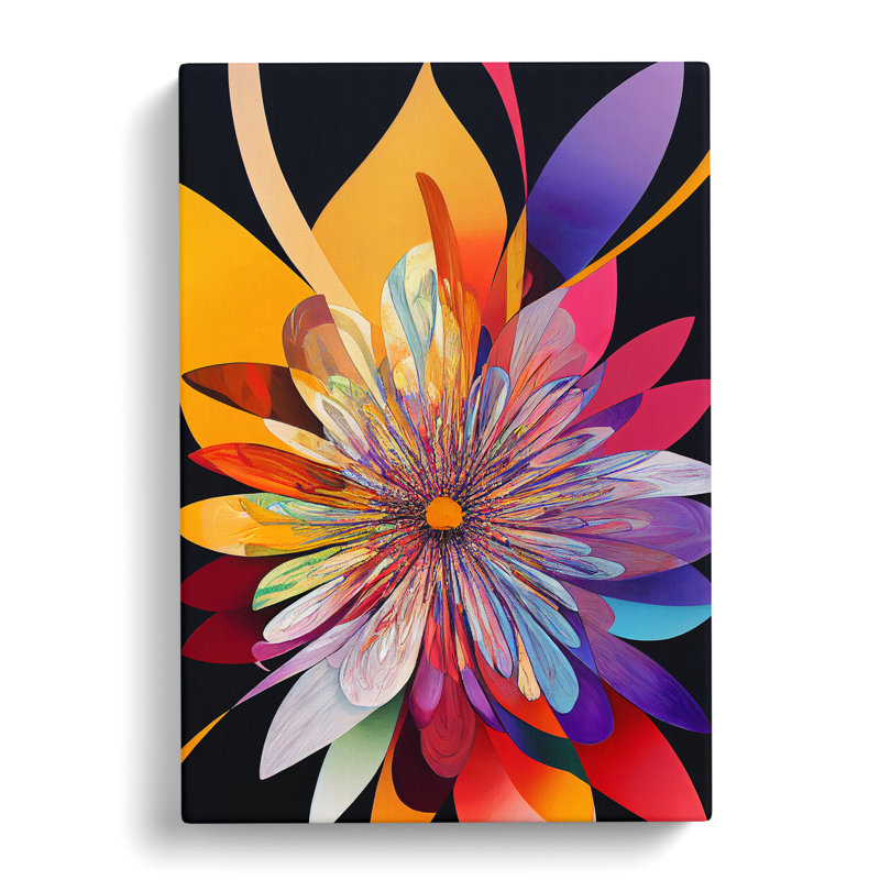 A Feisty Flower - Wrapped Canvas Print, 50cm H x 35cm W x 3cm D