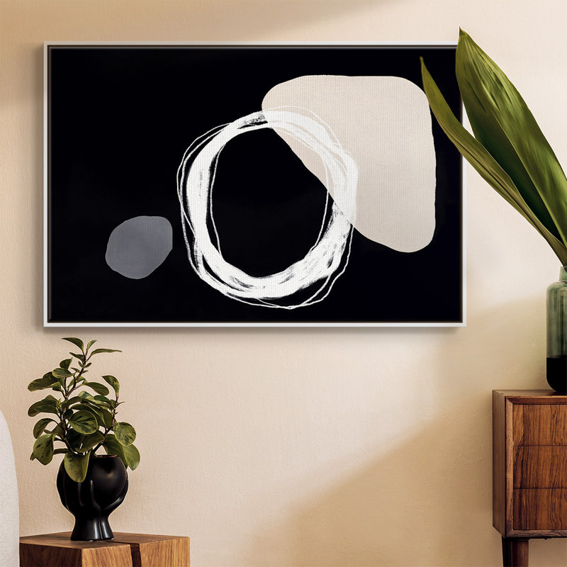 «Simply Stated III», reproduction d'art sur toile, H 17 po x l 25 po x P 2 po, Blanc