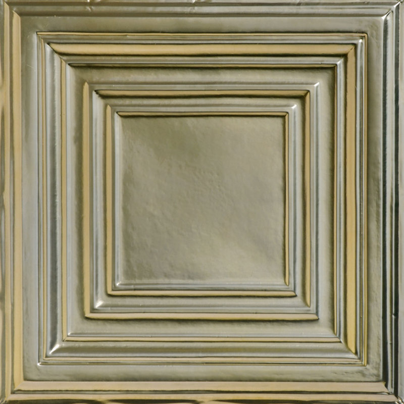 Williamsburg 2 ft. x 2 ft. Drop-In Tin Ceiling Tile, Gold Nugget