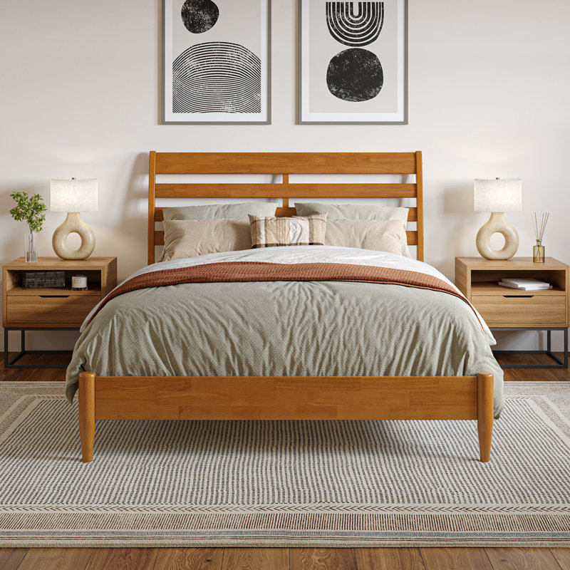 Areya Bed Kids Bed, Light Toffee, Full 