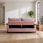 Canapé-lit coulissant en velours de 73 po, causeuse convertible avec matelas caché, conception peu encombrante-1761437645