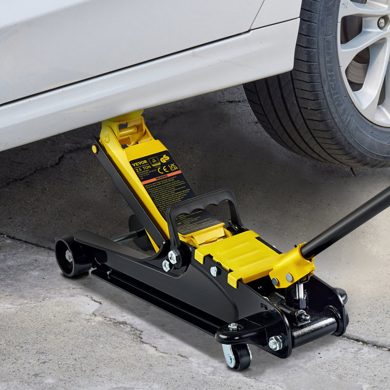 VEVOR Low Profile Floor Jack 2.5 Tonne Heavy Steel Single Piston Hydraulic Pump