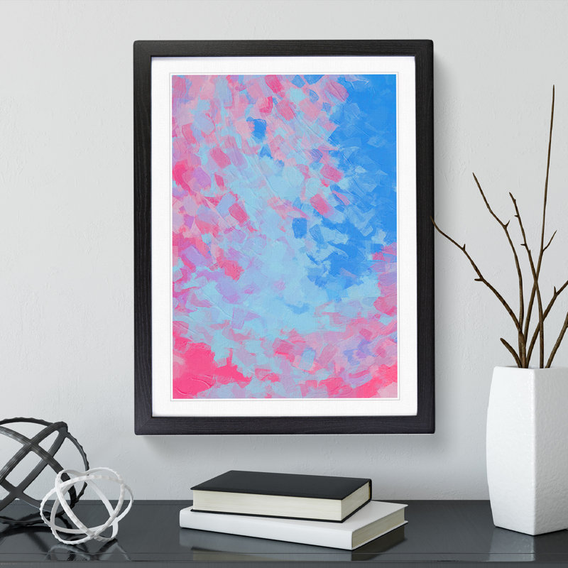 Lonely Teardrops - Single Picture Frame Painting, Black, 64cm H x 46cm W x 2cm D