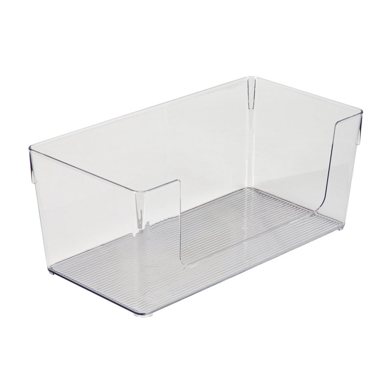 Panier carré en plastique, H 5,75 po x l 7 po x P 13,5 po