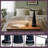 15" Desk Lamp, Contemporary Slim LED Desk Lamp - Black