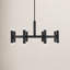 Lustre 16 lumières Meridian en noir mat-799392194