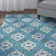 Turnham Geometric Teal Green/Gray Indoor / Outdoor Area Rug