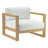 Ensemble de patio extérieur en teck 4 pièces Modway Upland