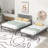 Platform Bed With Adjustable Trundle
