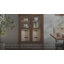 Nell 71" Glass Door Tall Display Storage Cabinet
