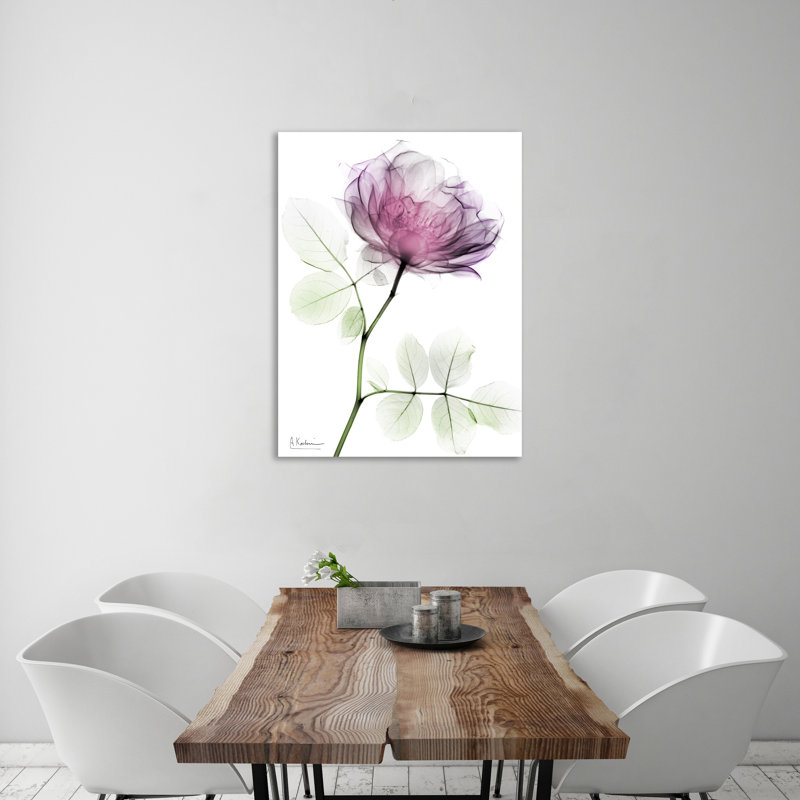 «Rose Dynasty 1», toile tendue par Albert Koetsier, H 20 po x l 15 po x P 1,5 po