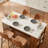 61" Kitchen Island With Imitation Marble Top – Portable Workstation With Storage Shelves, Power Outlets & Adjustable LED Light-28591944