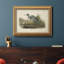 Audubons Blue Heron - peinture sur toile encadrée-305554628