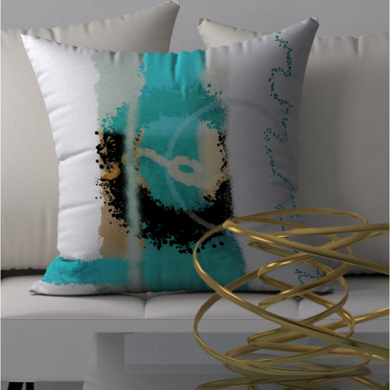 Housse de coussin décorative carrée et insert, 24 po x 24 po