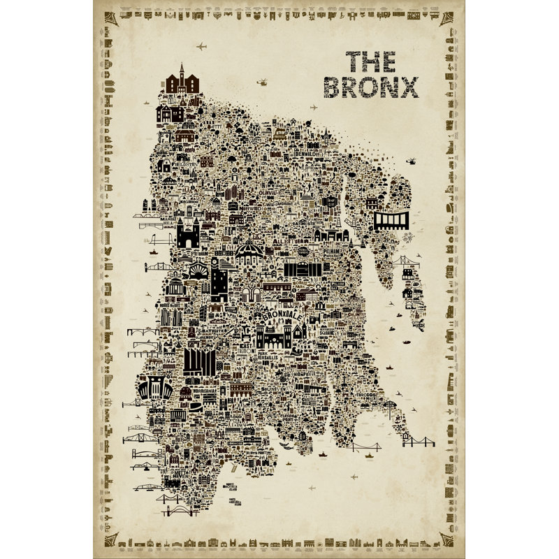 " Antique New York Collection-Bronx " by Rafael Esquer, 12" H x 8" W  