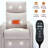 Heat Massage Manual Recliner Chair With Rocker And Swivel In Fabric For Living Room-938370694