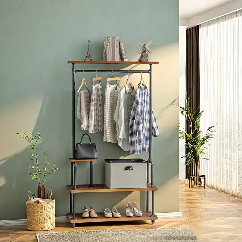 Rolling Clothing Rack