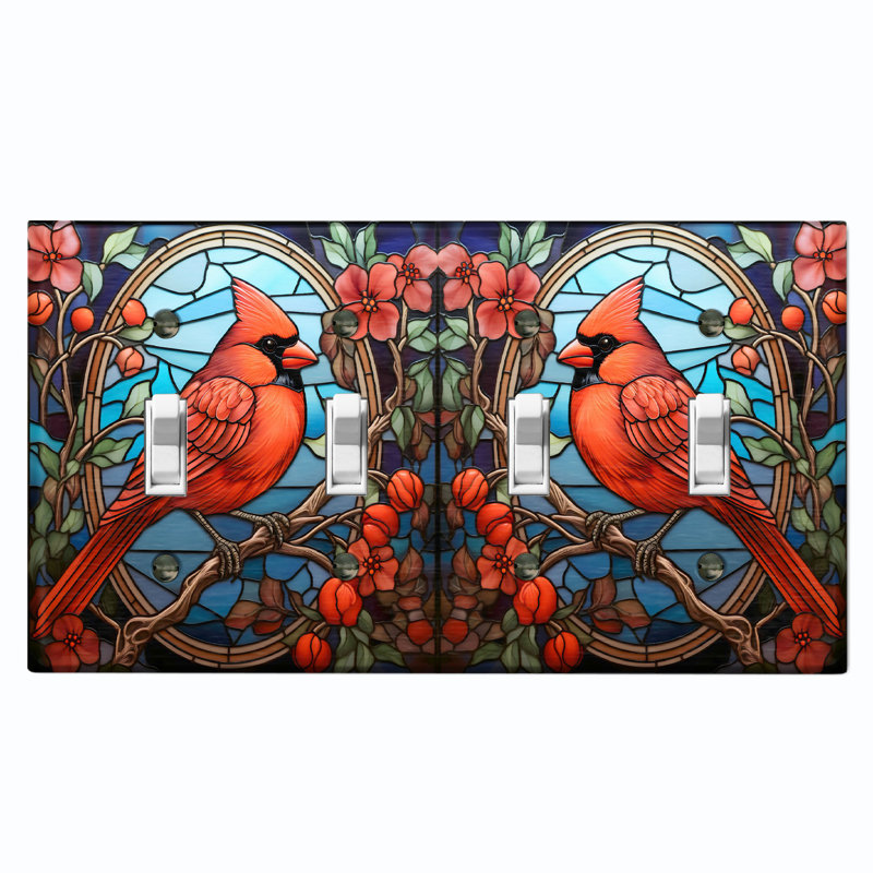 Plaque murale à 4 bandes avec thème nature