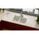 Quartz Luxe 33" L x 22" W Double Basin Drop-in Kitchen Sink