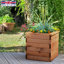 Scandinavian Redwood Handmade Wood Planter Box-186467085