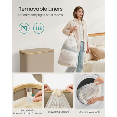 Cardboard, Faux Leather Laundry Room Organiser