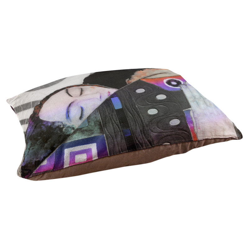Coussin Carlile, Petit (L 29,5 po x l 19,5 po), Rouge / Bleu
