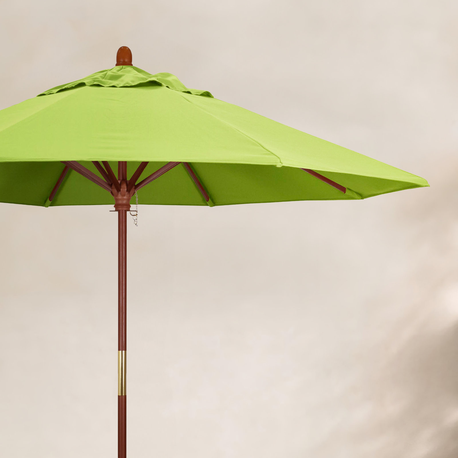 Manford 108'' Sunbrella® Outdoor Umbrella, Canvas Parrot Sunbrella® Canvas