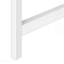 Accent Console Table, Laminate, White Metal for Living Room - White