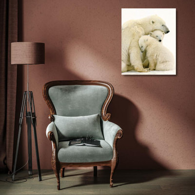 Famille d'ours polaires