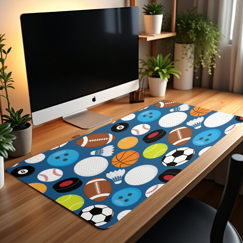 Polyester Desk Pad, 14.4x12.1
